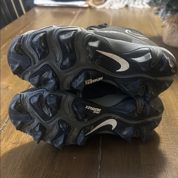 Nike Alpha Menace 3 Shark youth football cleats in black/white size 12C - Picture 5 of 5